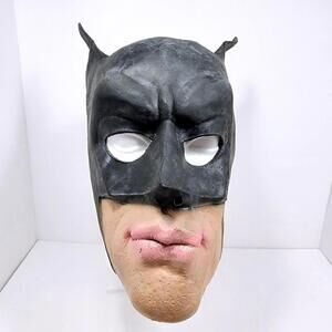 Vintage DC Comics 1992 Batman Halloween Mask Adult Rubber Latex TM/MC & Co ASIS
